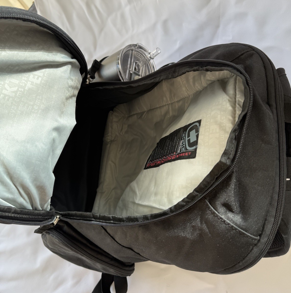 OGIO Tech Systems Street Backpack Black Bag Technical Laptop Sleeve.