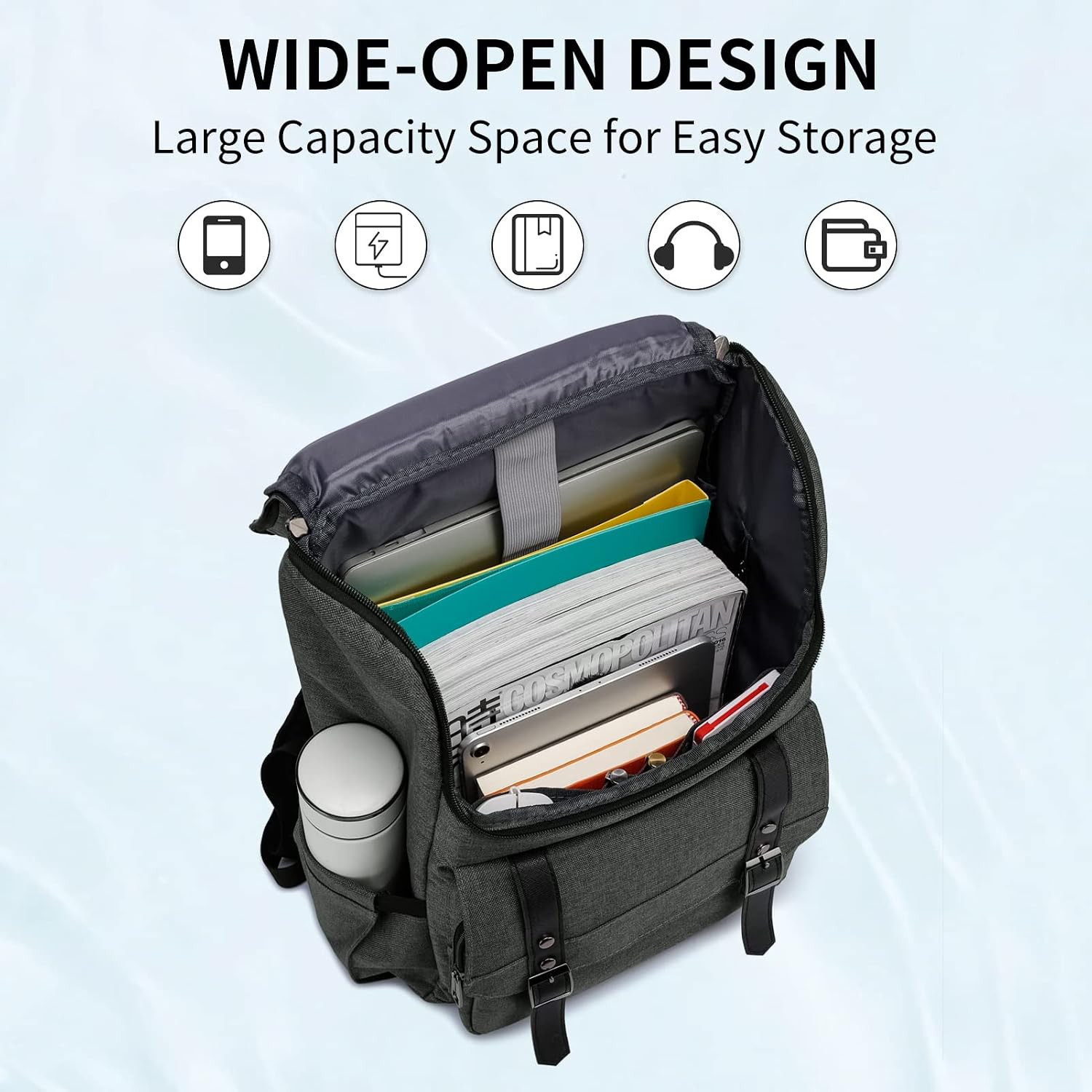 Work Laptop Backpack for Women and Men, 15.6 Inch Travel Backpack Stylish Teache