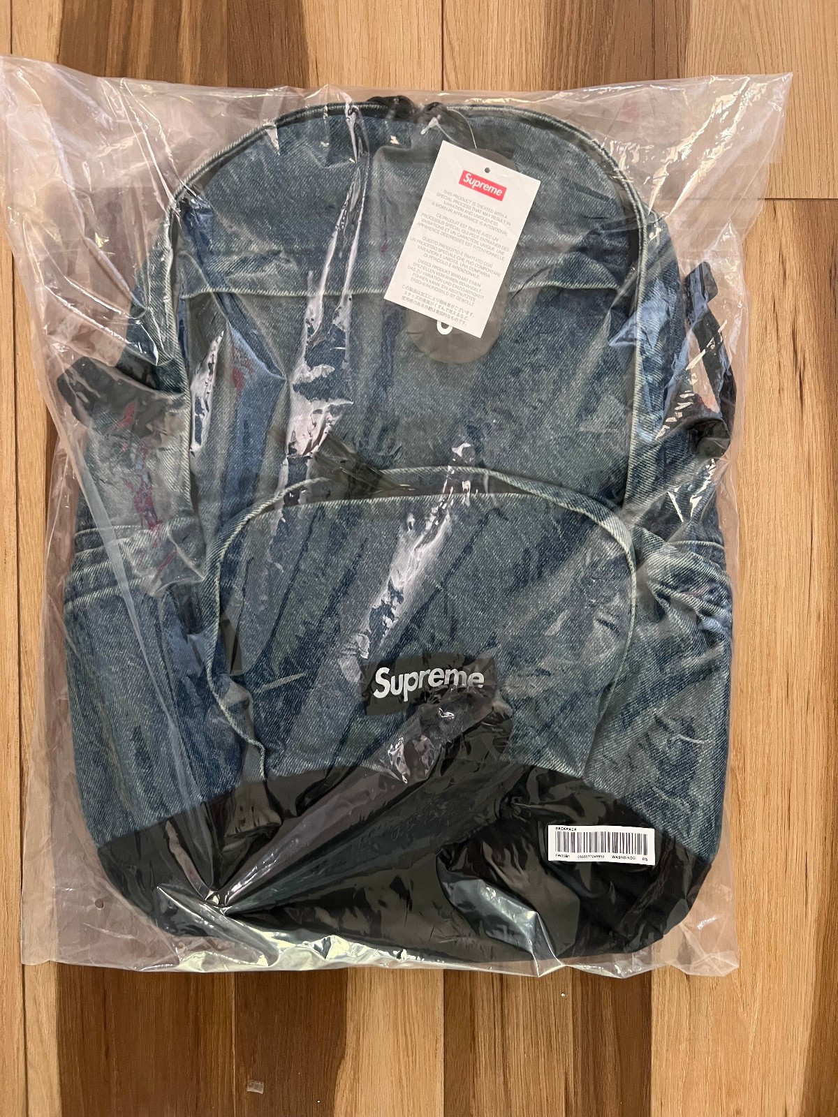 Supreme Denim Backpack – Washed Indigo