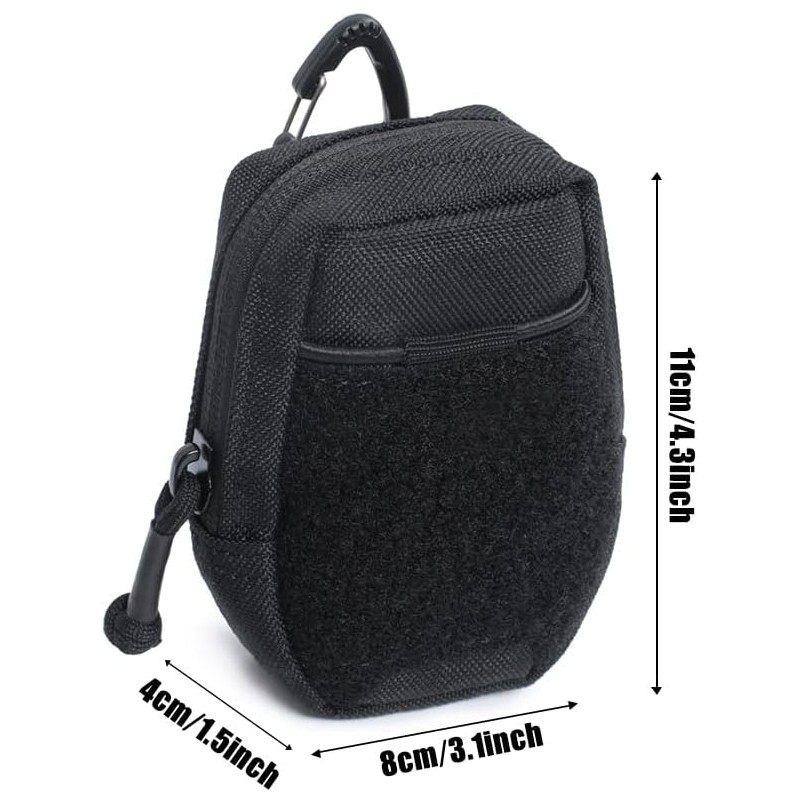 Tactical Utility EDC Pouch Zipper Compact Pocket Organizer Pouches Small Pouch