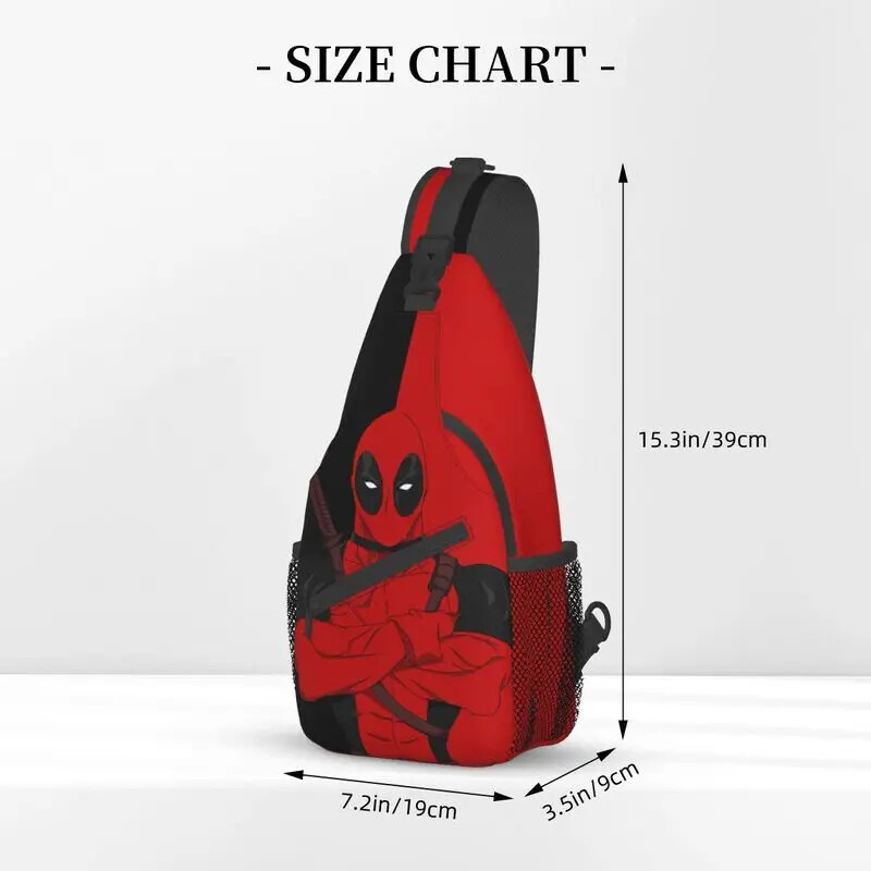 Casual Deadpool&MEN Sling Crossbody Backpack Men Shoulder Chest Bags Traveling