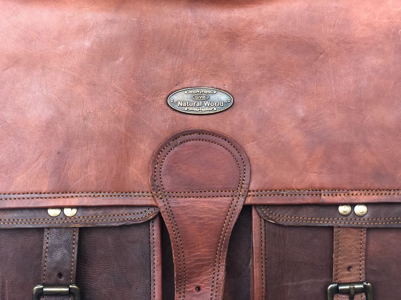 Men’s Genuine Leather Vintage Laptop Handmade Briefcase Bag Satchel Messenger
