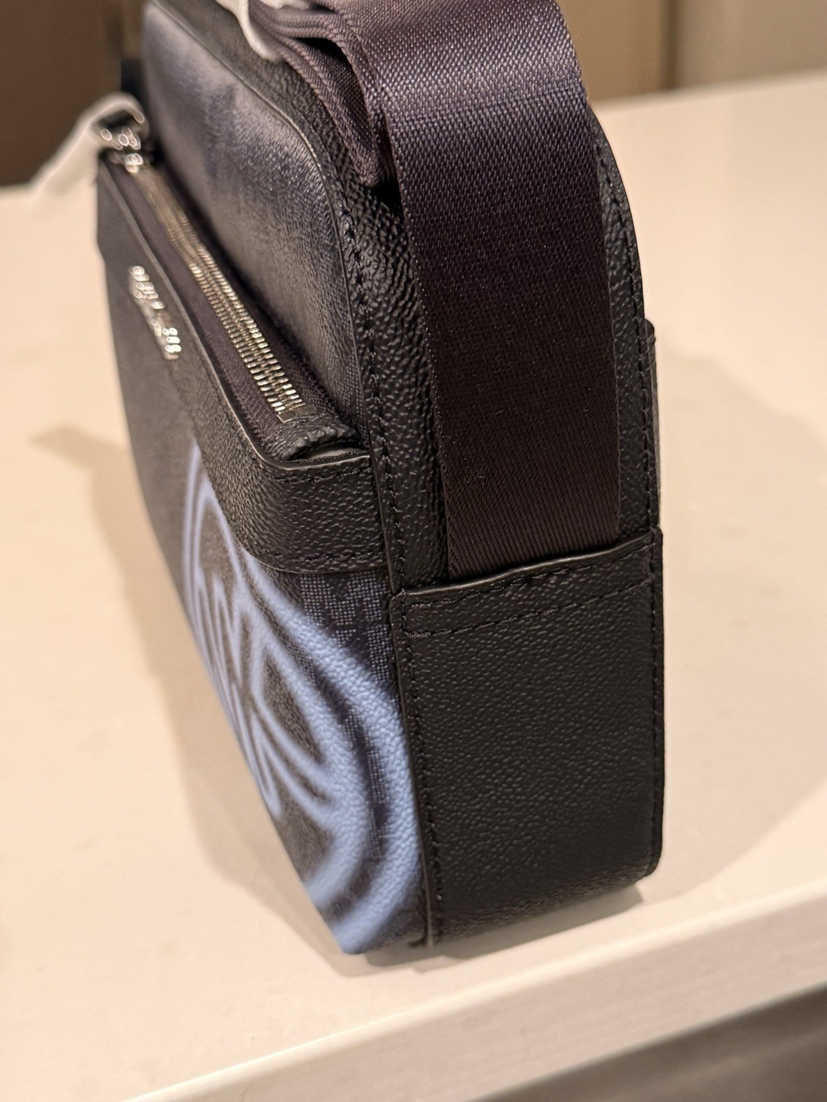 Michael Kors Cooper Blue Utility Crossbody