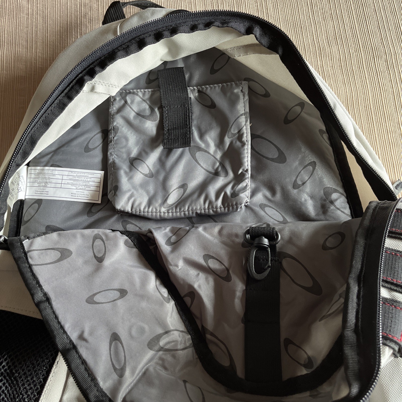 Oakley Planet Pack 2.0 Vintage Tactical Backpack Gray Black Red New No Tags