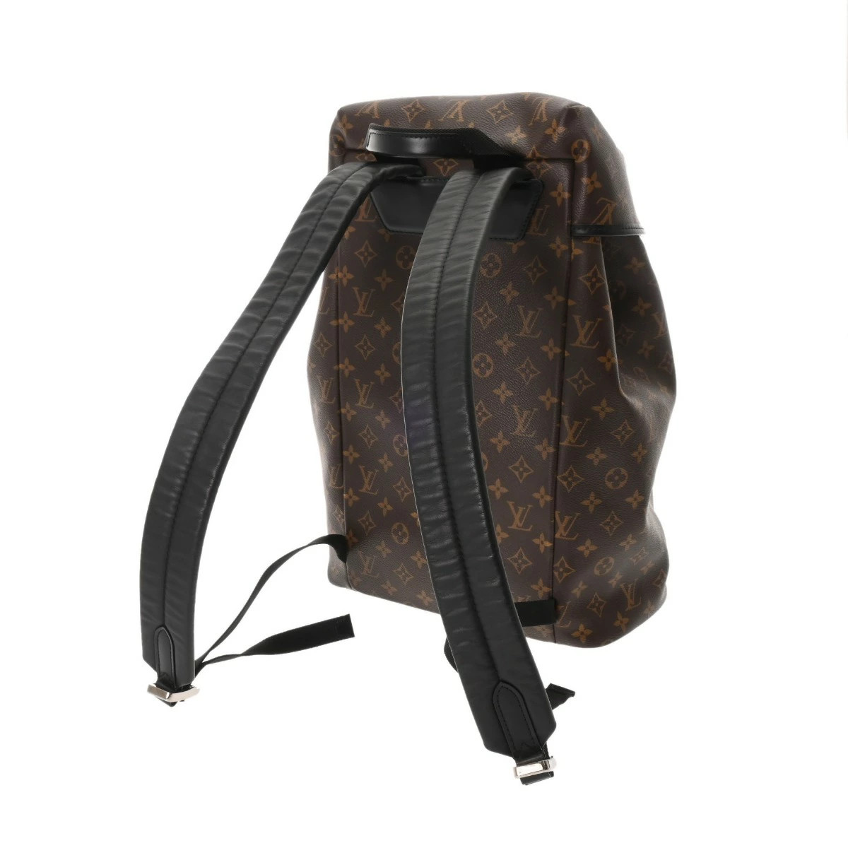 Louis Vuitton Monogram Macassar Backpack Black Canvas Grade A Used