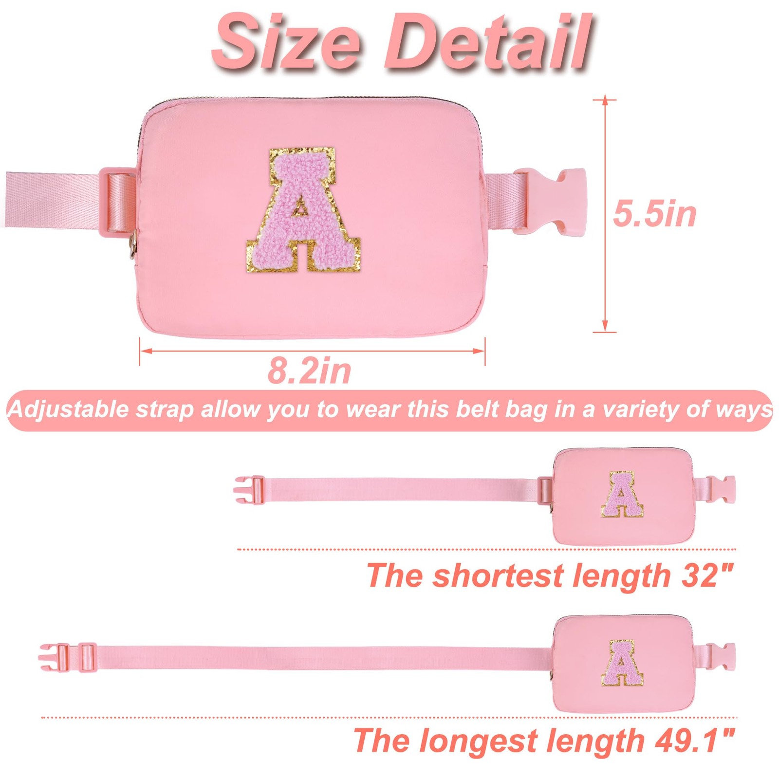Uygafly Gifts for Girls 3 4 5 6 7 8 9 10 11 12 Year Old 5.5 inches, Peach