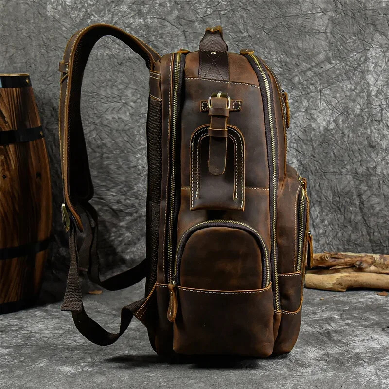 Bags Men’s Backpack Backpack Travel Backpack School Bag Men Leather Daypack