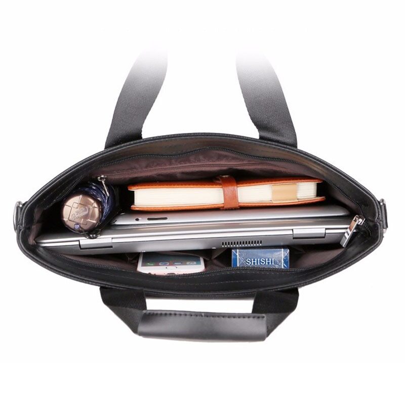 New Mens Briefcase Leather Business Totes Messenger Bag Laptop Handbag