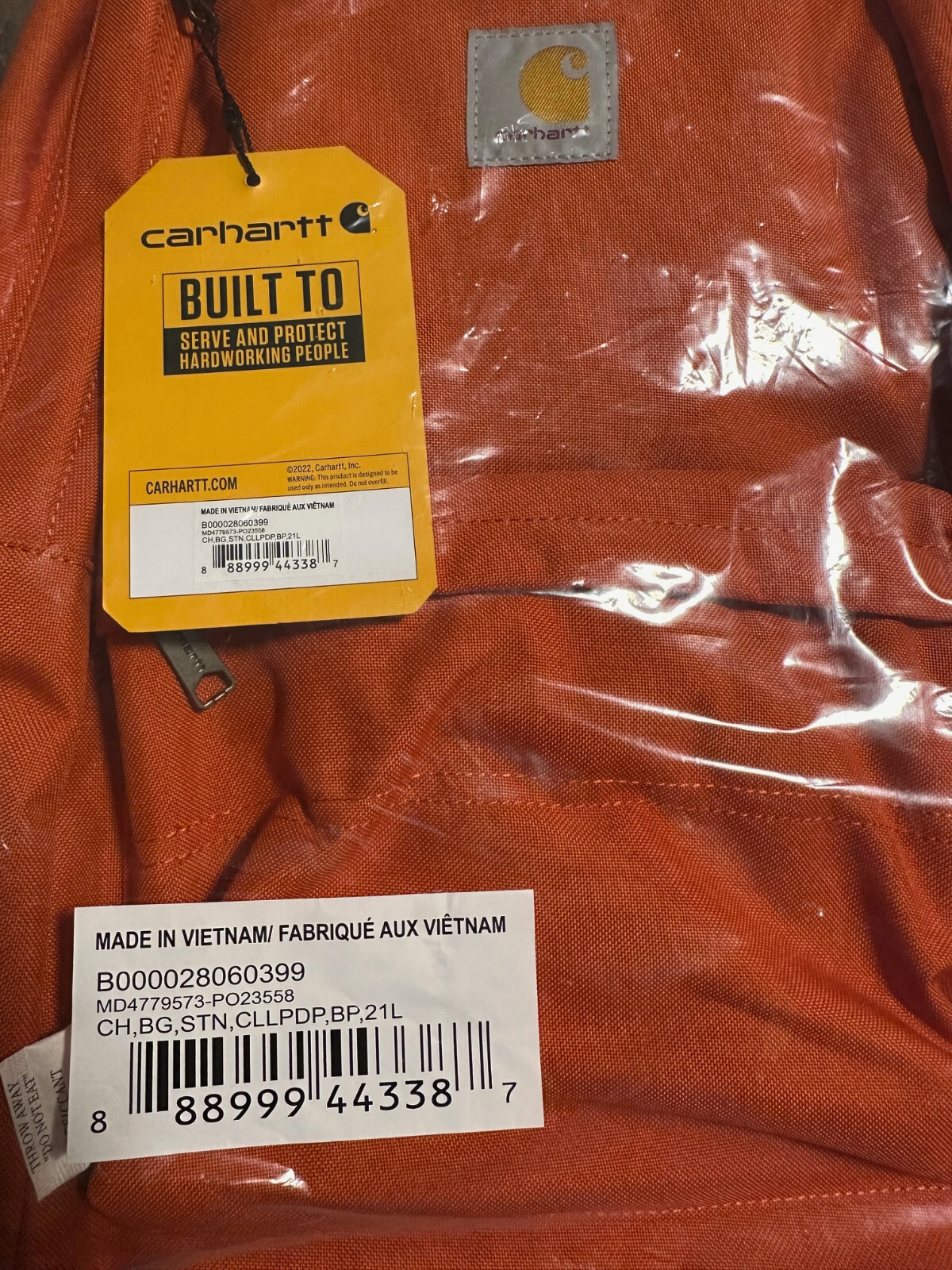 Carhartt 21L Classic Backpack 12-in X 17.5-in X 8.75-in – Sunstone