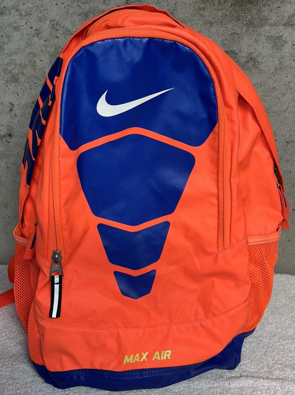 🔥🚨Nike Max Air Backpack Orange Neon Volt Yellow Blue Athletic Sports Bag