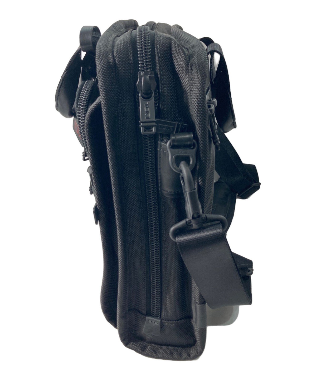 TUMI ALPHA3 Expandable 2-Way Briefcase Black Nylon Good condition 26108DH