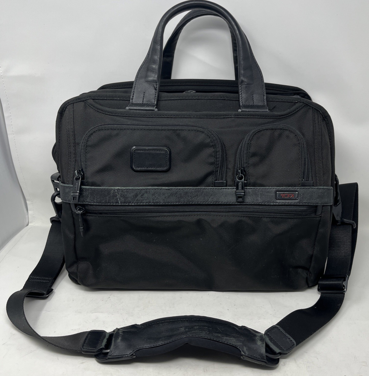 Tumi Alpha II Expandable Organizer Laptop Briefcase Ballistic Nylon 26141D2U 16”