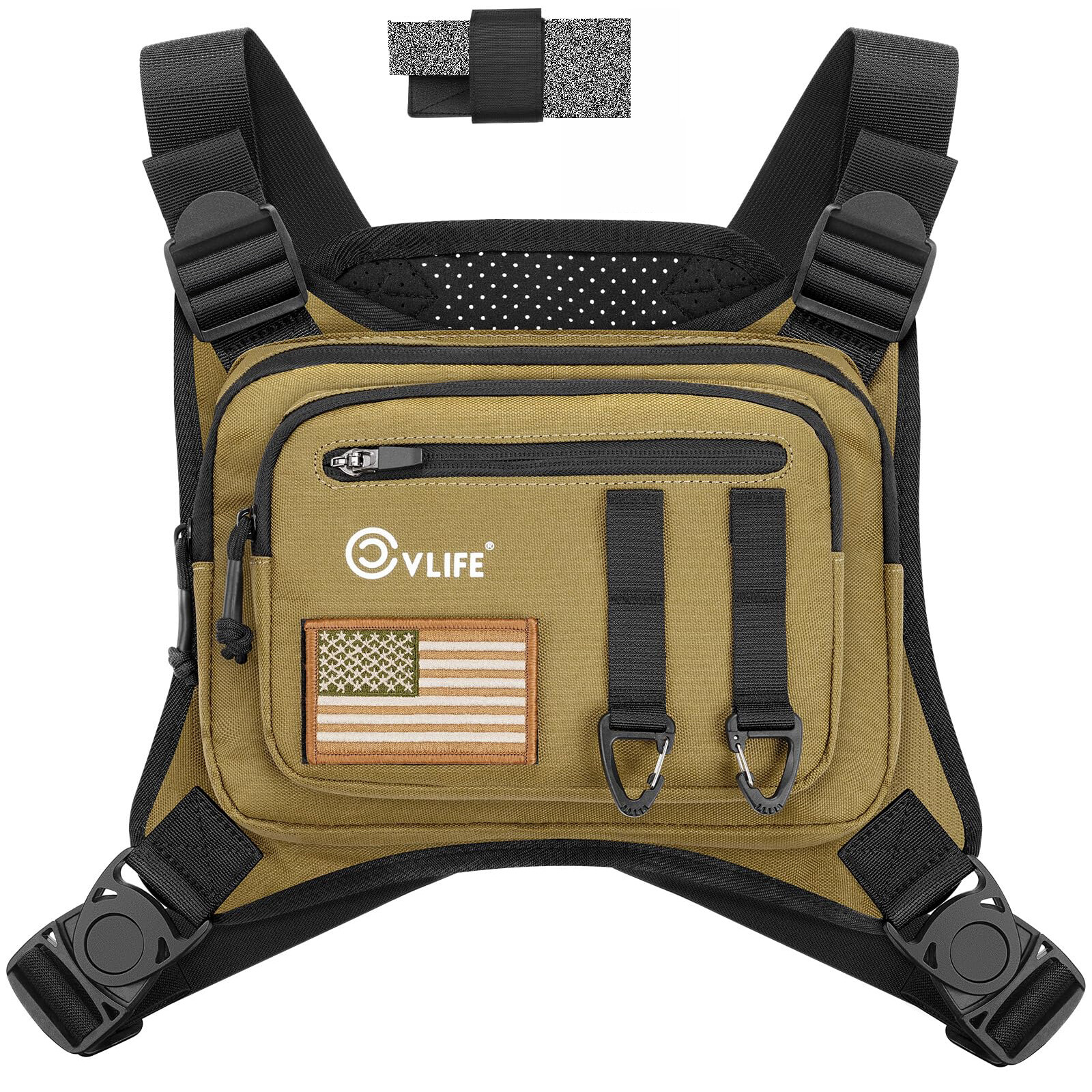 Hunting Combat Chest Rig Bag Front Pouch Recon Kit Tactical Molle Vest Pack Bag
