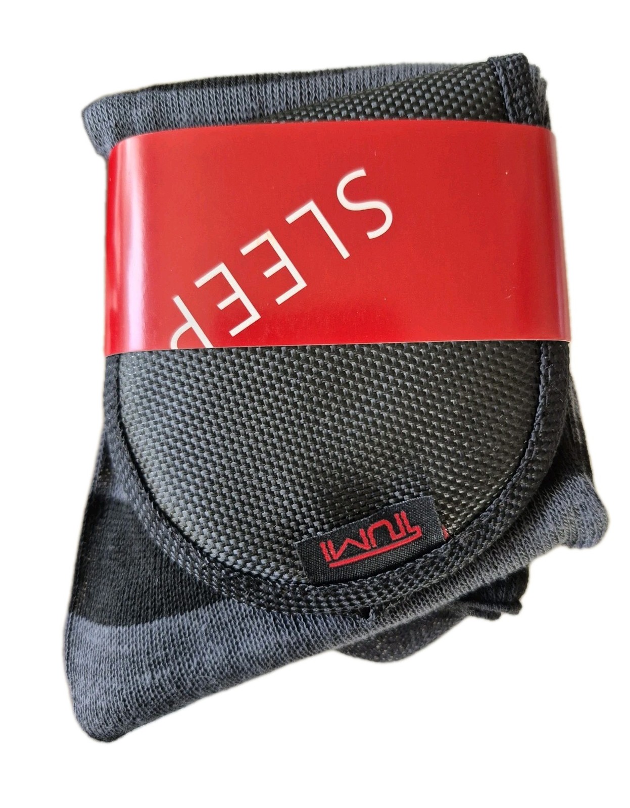 Tumi Delta Accessory Hard Shell Zip Case Black Eye Mask Upgraded Travel Items
