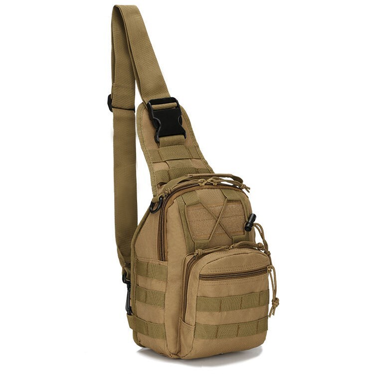 Mens Tactical Backpack Molle Sling Shoulder Bag Chest Pack Outdoor Hiking Travel