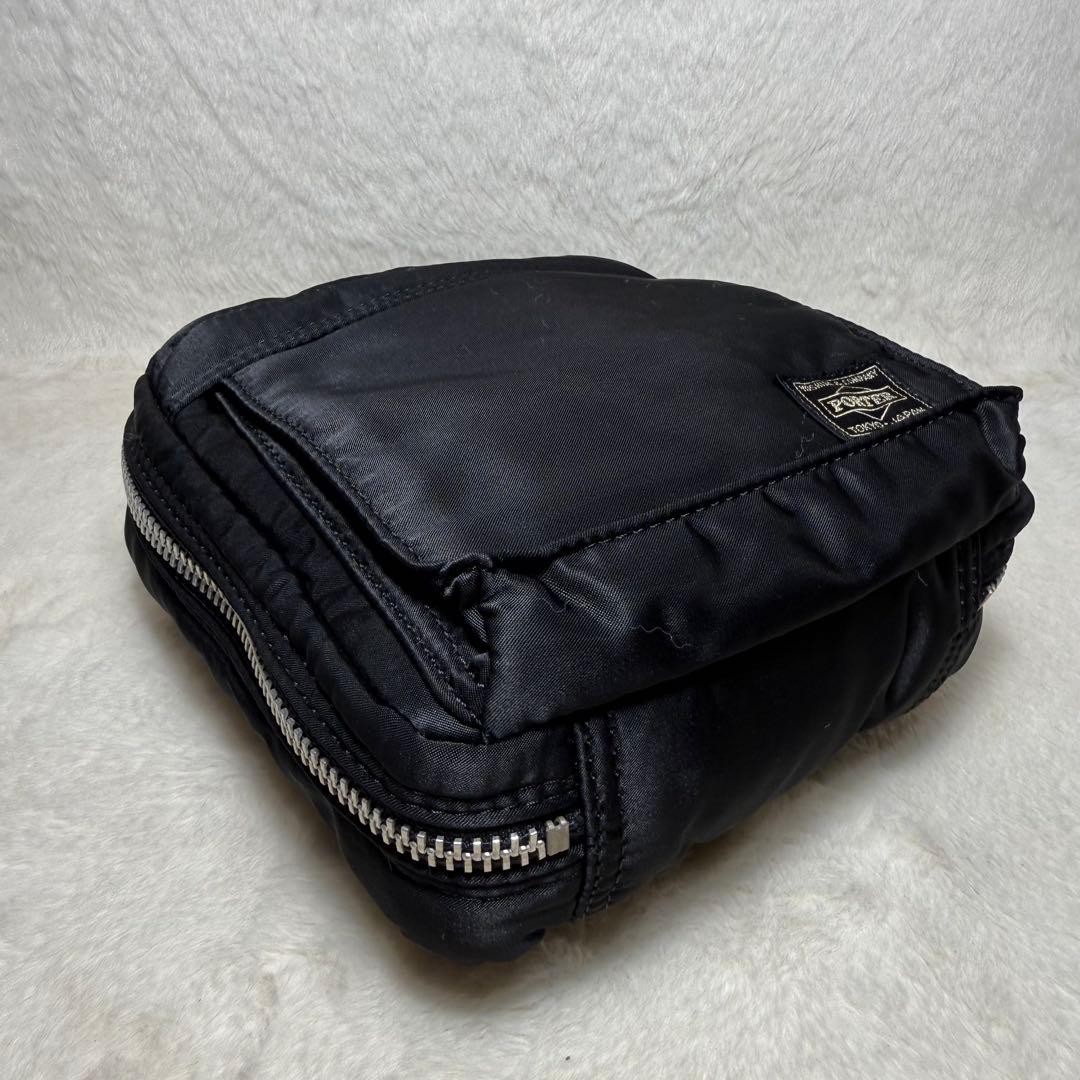 Authentic Porter Yoshida Shoulder Bag 2-Way Nylon Black 20cm x 19cm x 4cm