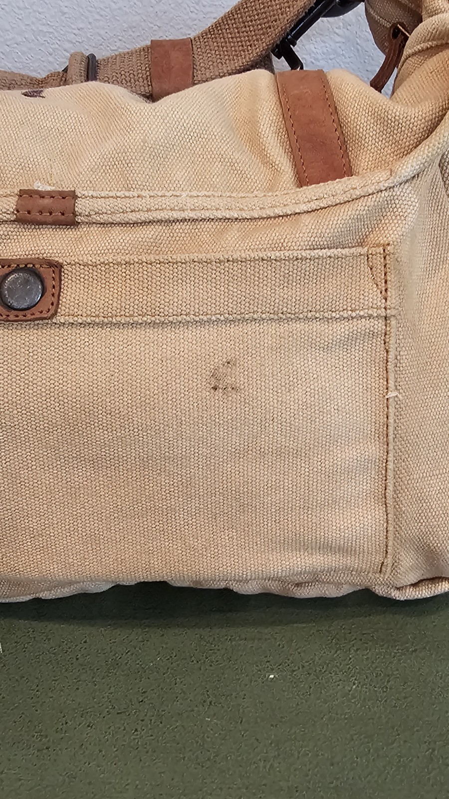Kakadu Traders Messenger Shoulder Crossbody Bag Tobacco Australia Canvas Leather
