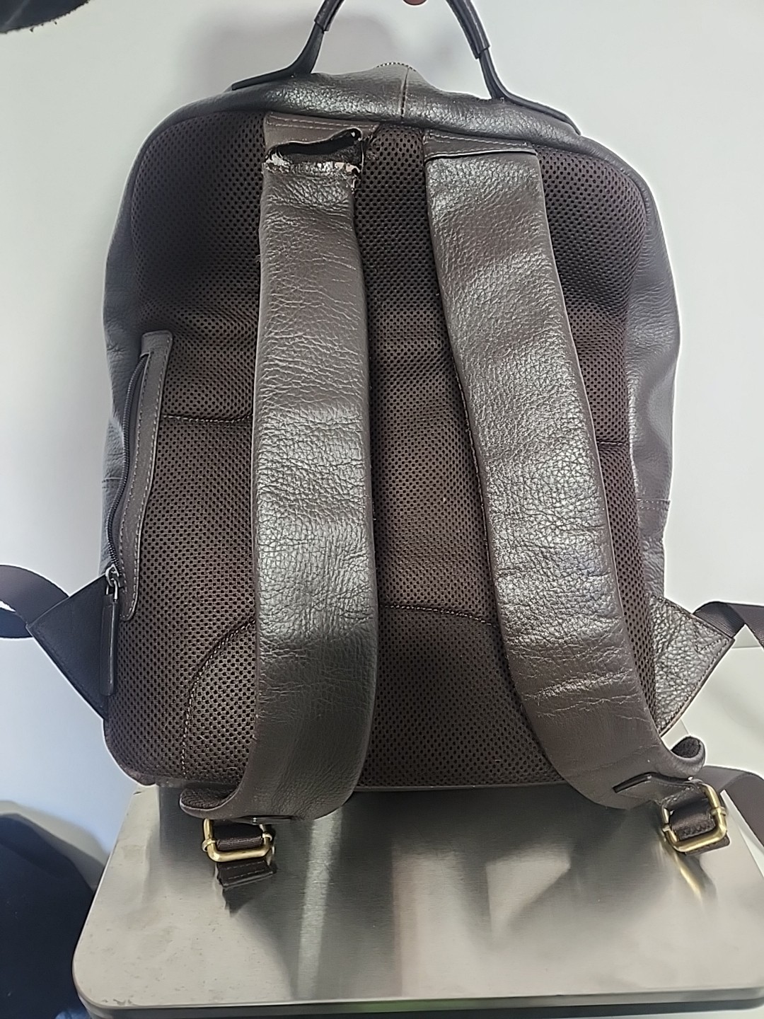 Joseph Abboud Leather Backpack (broken)