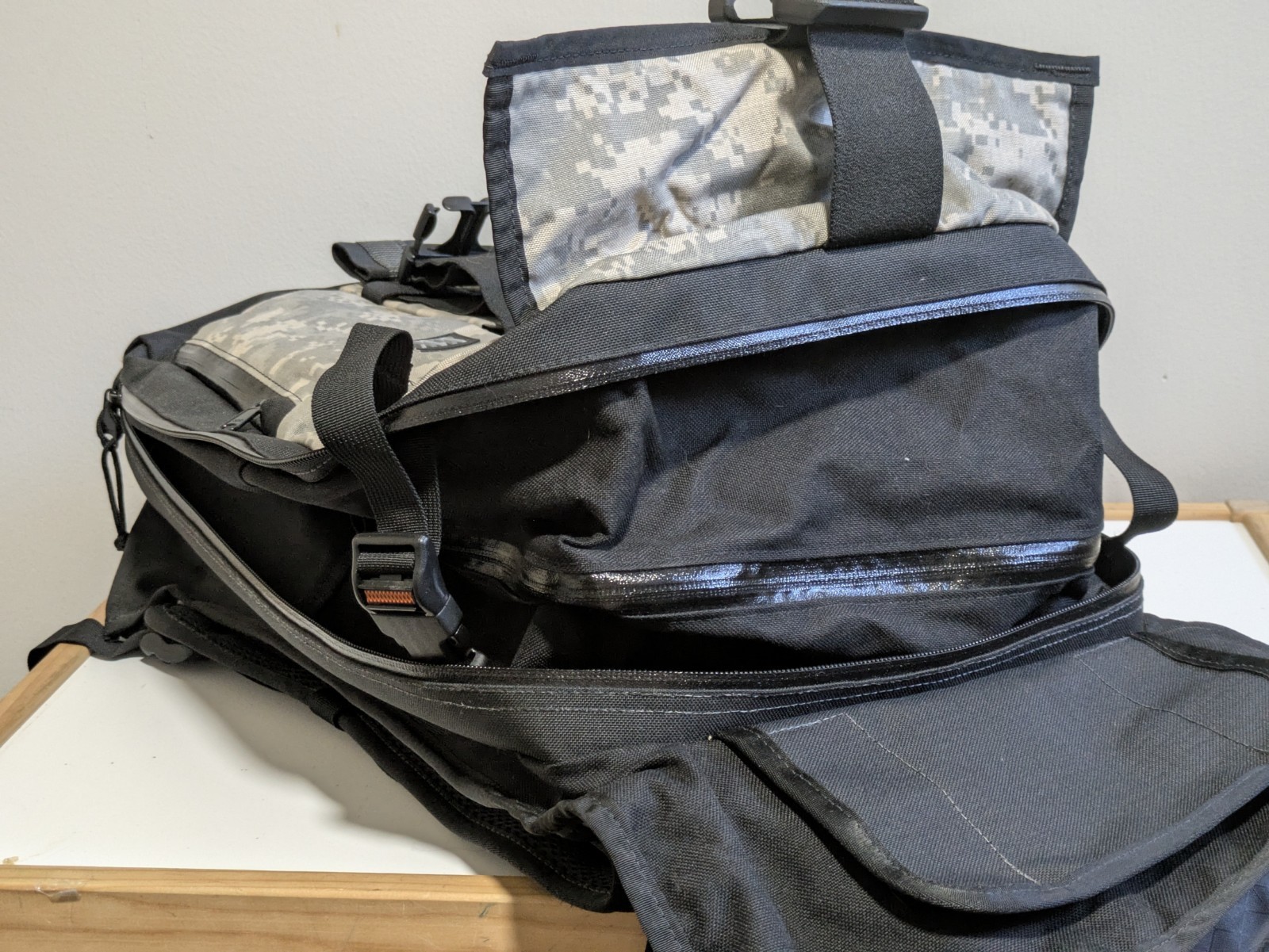 Mission Workshop ‘Rambler’ Backpack Expandable Waterproof Bag Camouflage Black
