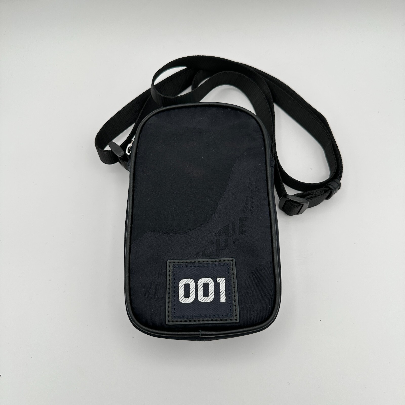 Armani Exchange Crossbody Bag Belt Mens Black 001 Patch Luxury Vacation NYC