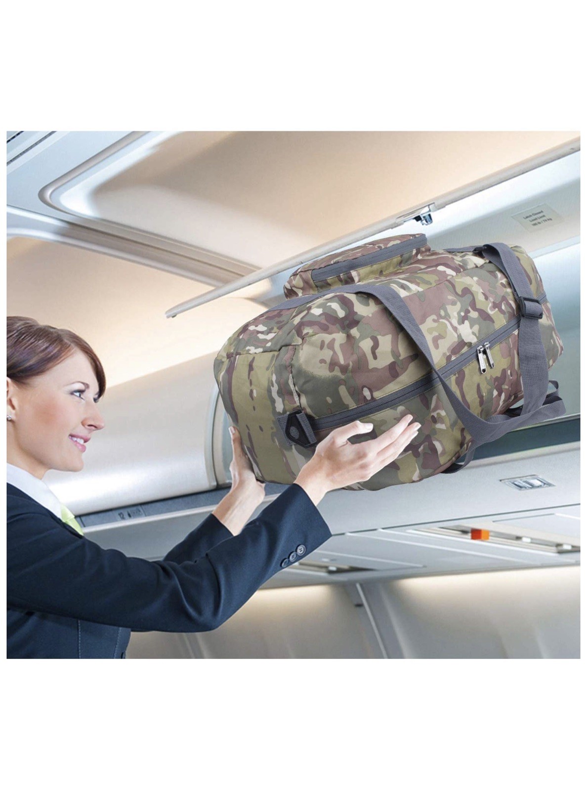 WANDF Foldable Duffle Bag for Travel Gym Sports 20” Lightweight Luggage Duffle