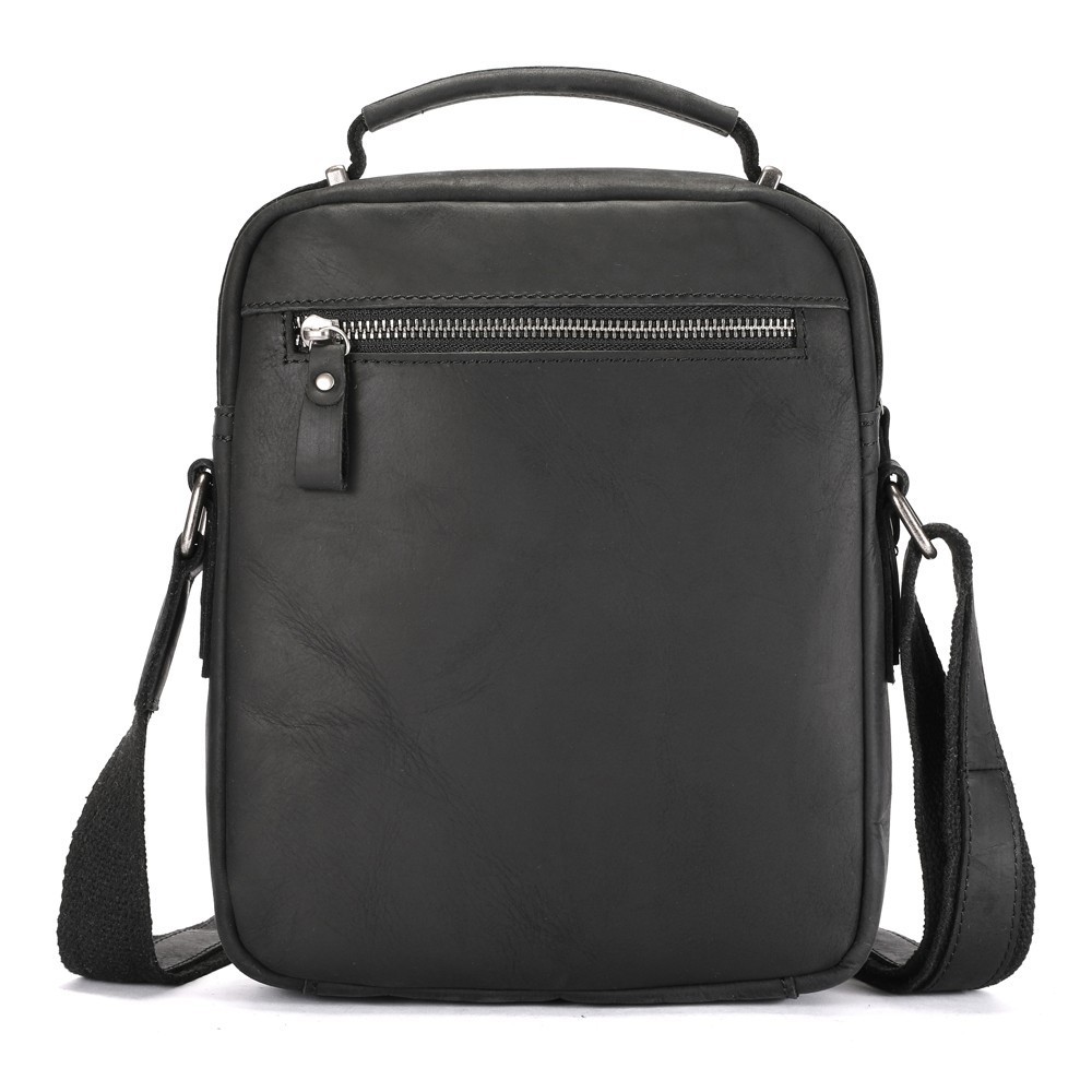 LEBULLBRO Men’s Crazy Horse Leather Crossbody Bag Shoulder Business Handbag M