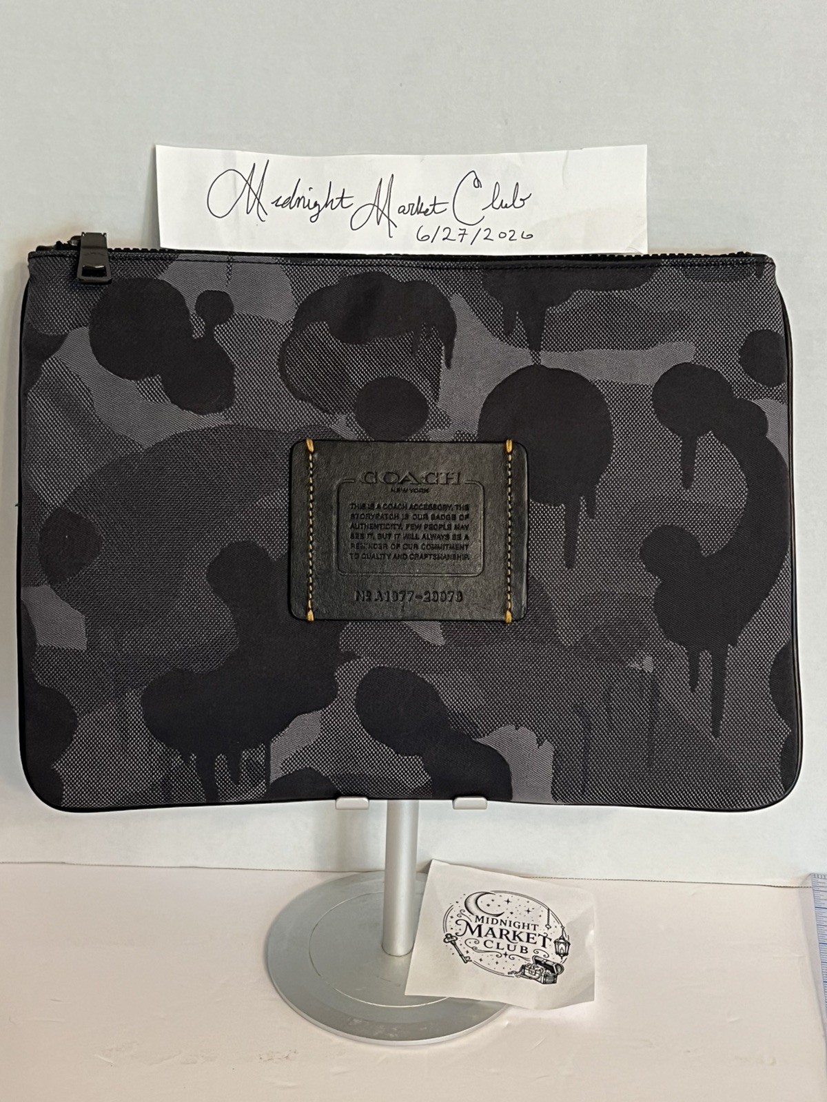COACH ‘Wild Beast Camo’ Men’s Large Multifunctional Printed Textile Pouch *NWT*