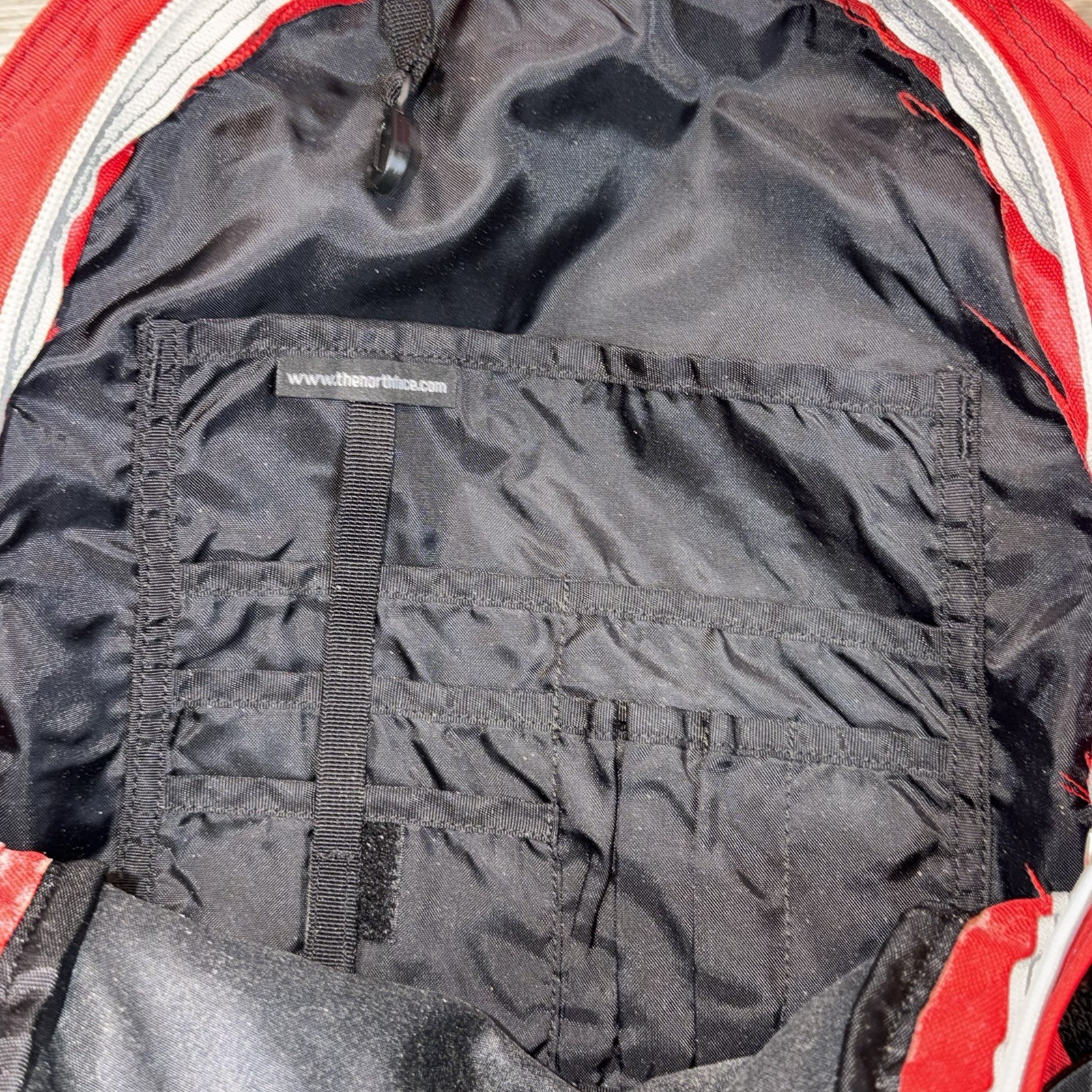 The North Face Yavapai Backpack Peppermint Red White Color-Way Black Bottom