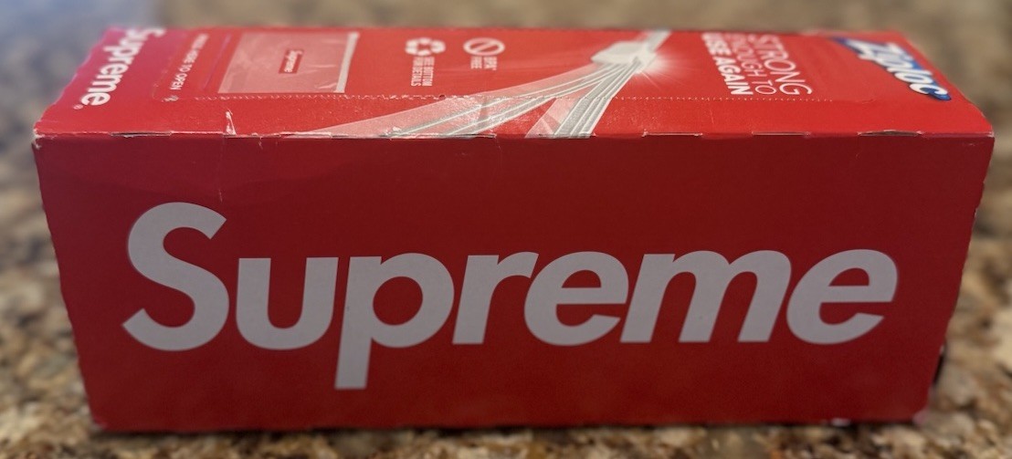 Supreme Ziploc Zip Lock Bags Box Of 30 Count Brand New Authentic Ships Same Day