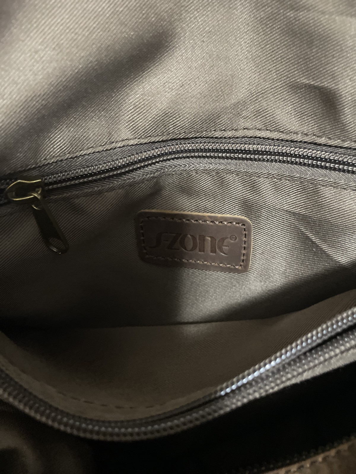 S-Zone D04V2022 Travel Weekender Duffle Bag Gym Western Canvas Leather Nice!