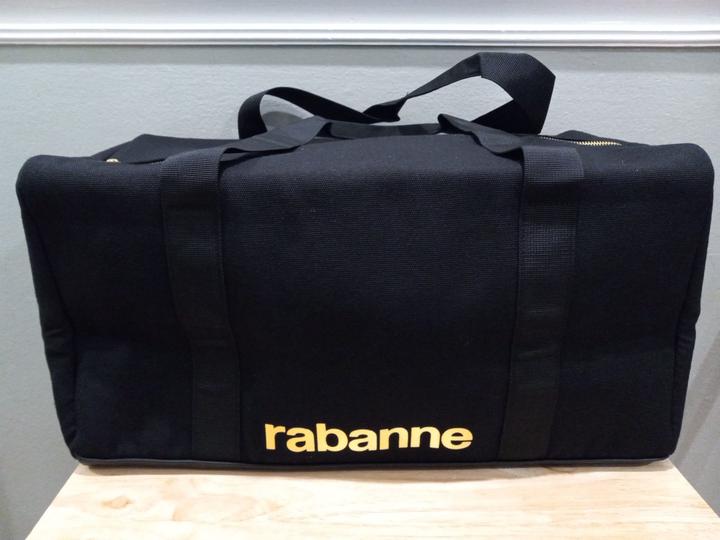 PACO RABANNE INVICTUS BLACK GOLD TRAVEL CARRY ON DUFFLE SPORT WEEKEND BAG NEW