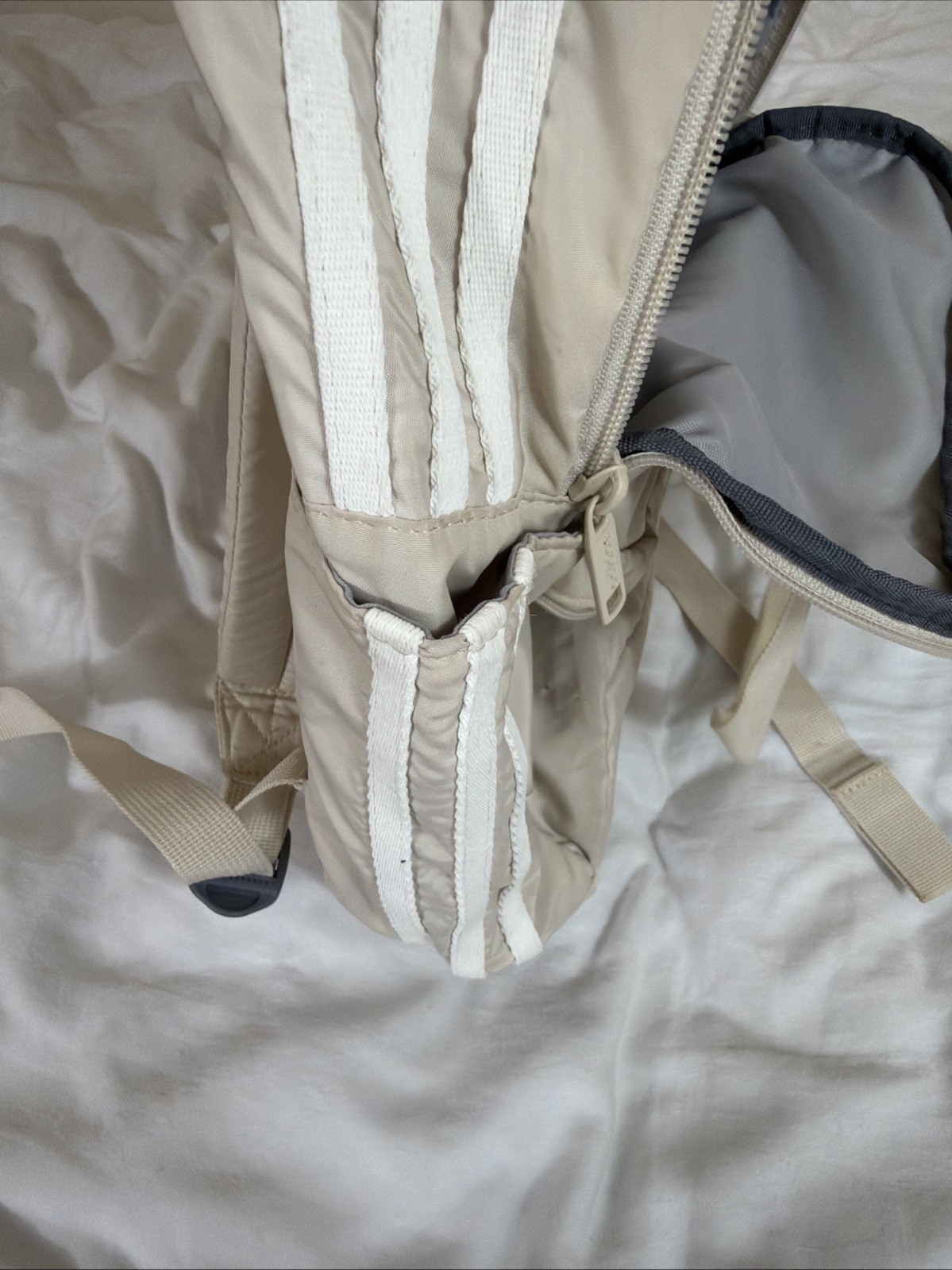 Adidas weekender backpack off White/beige Stains Small Holes Flaw