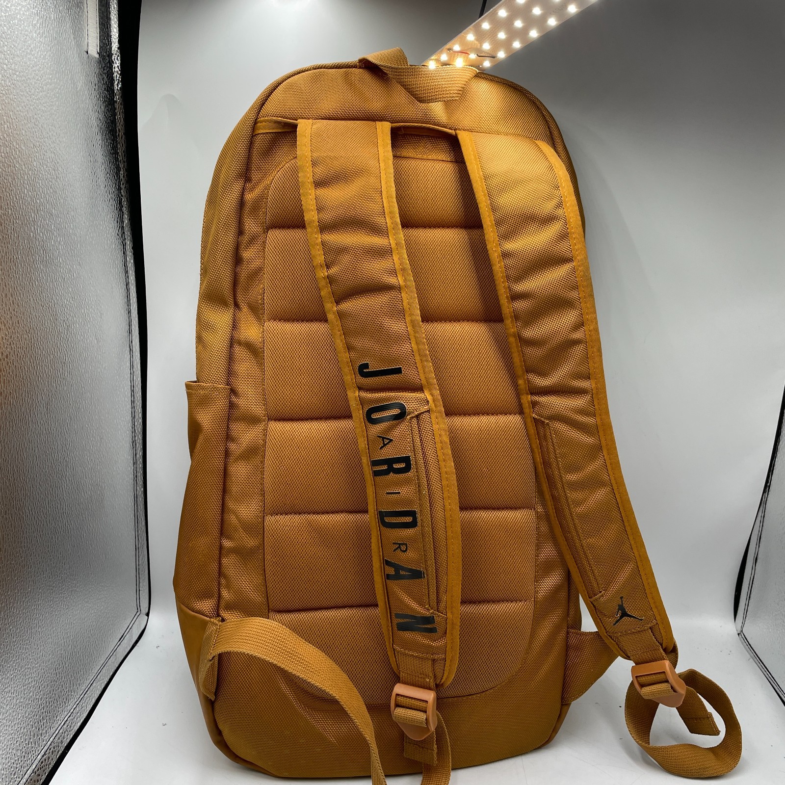 Air Jordan Backpack Fluid Desert Ochre Zip Inner Pocket Laptop Sleeve Shoulder