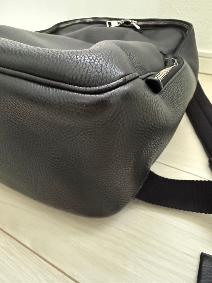 Bally CORNEL.O Leather Backpack Black 30cm 39cm 13cm From Japan