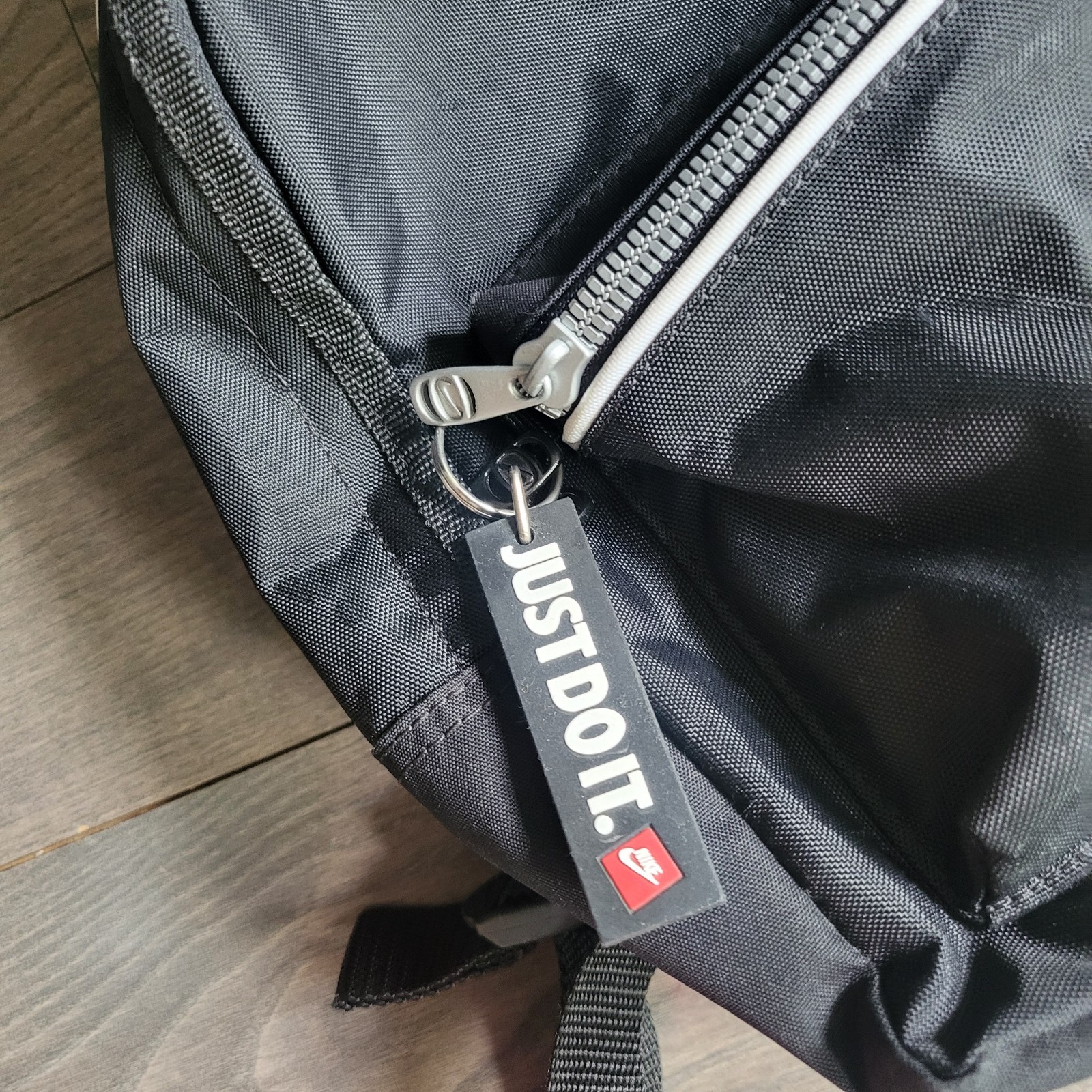 Nike Backpack Black Mini Bag Just Do It Swoosh With Nike Charm