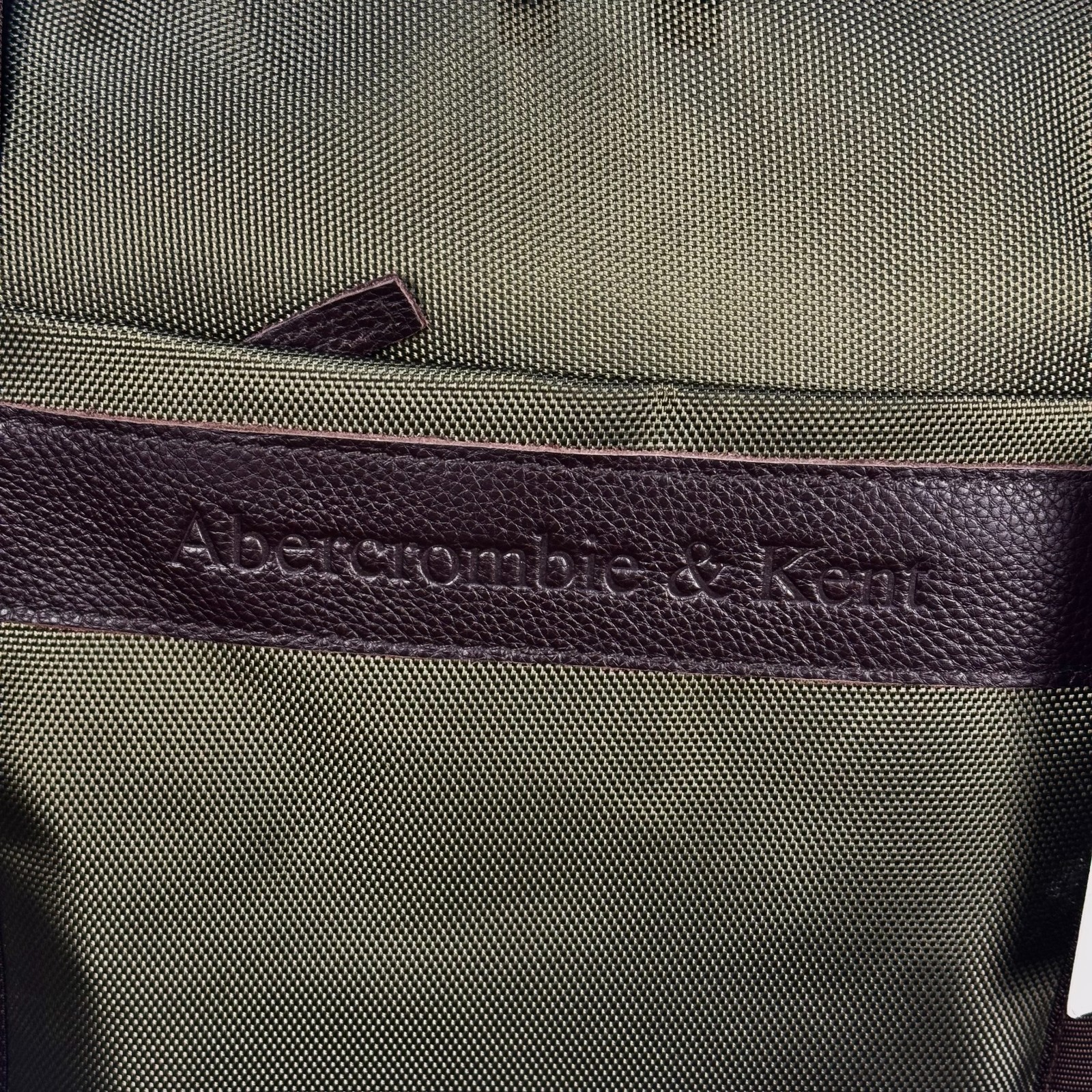 Abercrombie & Kent Large Travel Weekender Duffel Bag Safari Green Brown Waterpro