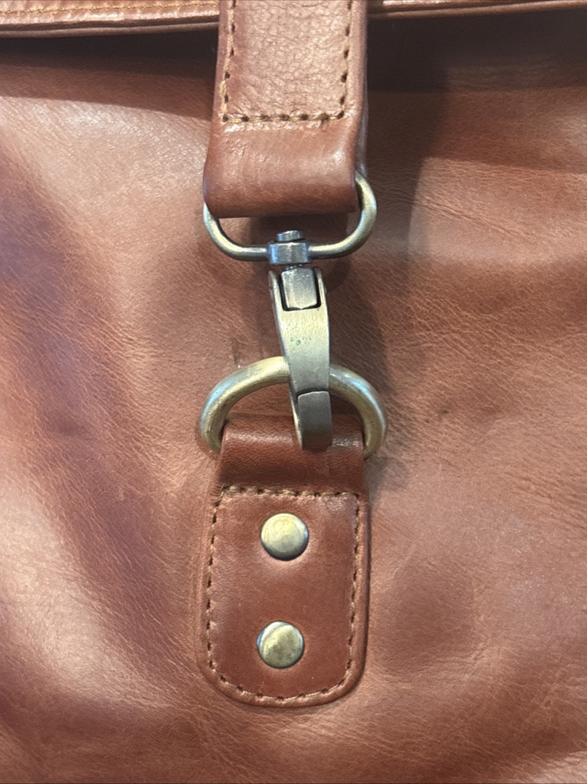 Makers Traveler LEATHER Rolltop Backpack Cognac/Brown