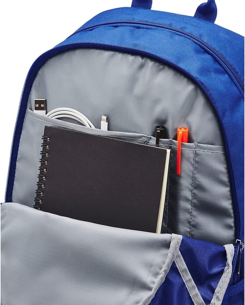 Under Armour UA Hustle 5.0 Team Backpack, 1364182 Royal Blue/Metallic Silver