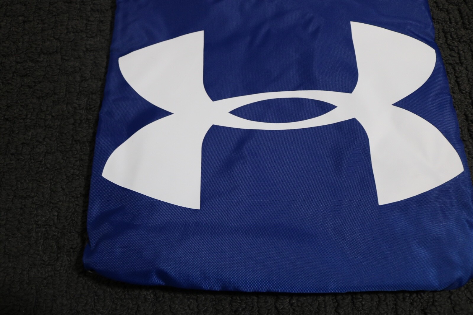 Under Armour UA Ozsee Drawstring Sackpack Backpack Blue Gray Gym Bag Brand New