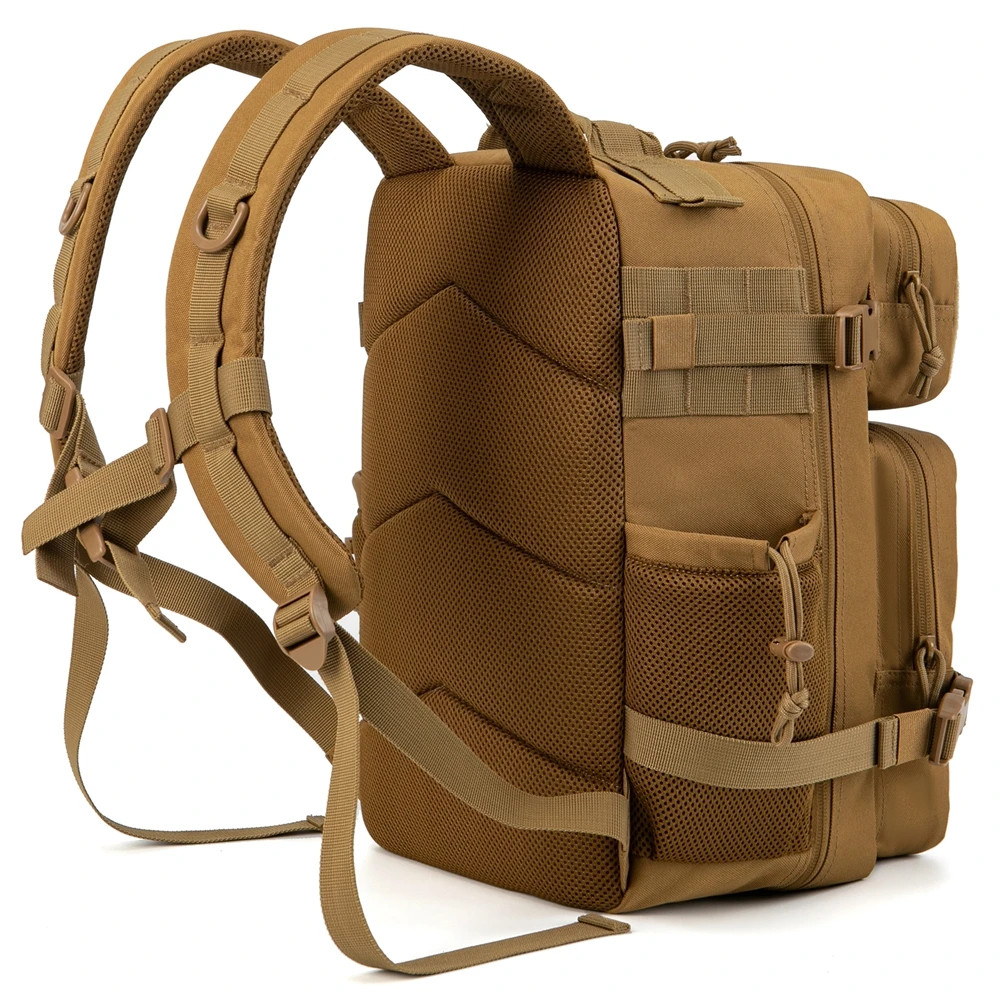 25L Tactical MOLLE Soft Outdoor Polyester Backpack With Bottle Holder