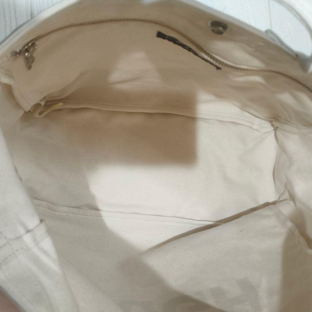Authentic PORTER × COMME des GARCONS HOMME Canvas Tote 30cm x 45cm x 14cm White