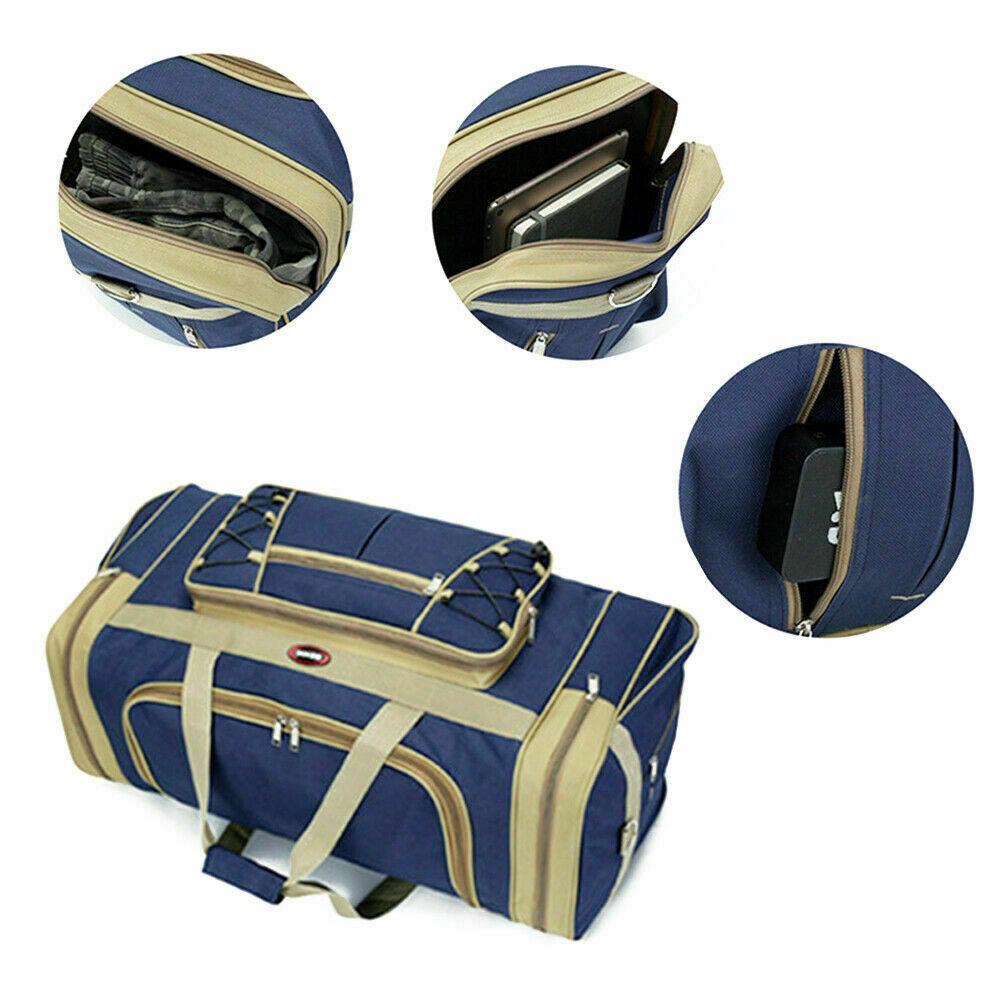 72L Large Luggage Duffle Bag Foldable Lightweight Weekender Travel Bag Men Women