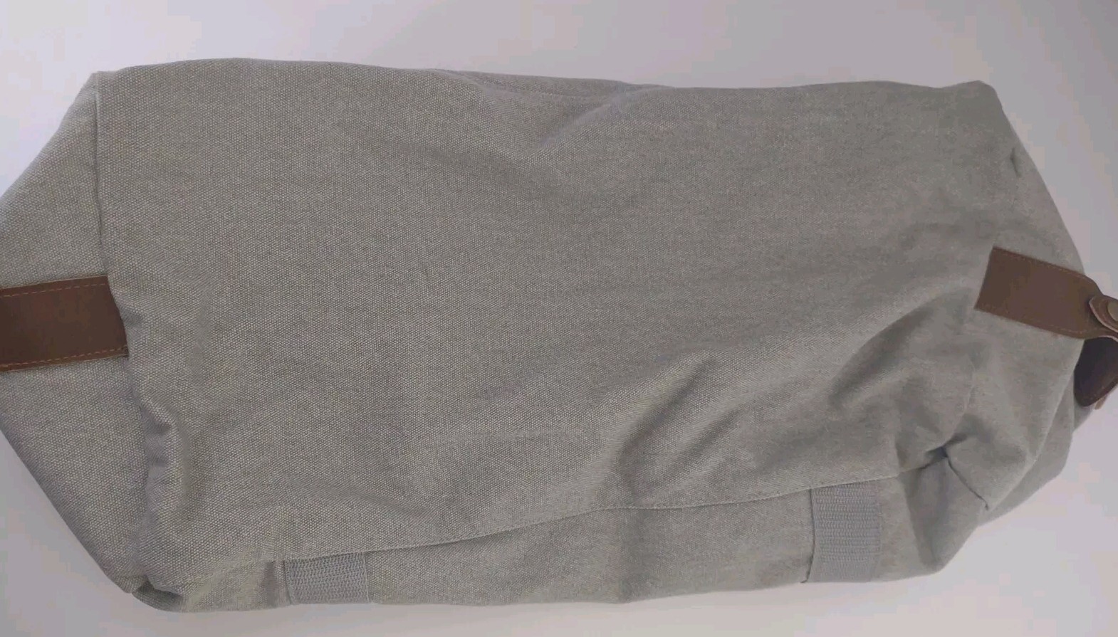 Gray Duffle Crossover Bag By Field & Company Vintage Cotton Collection Travel