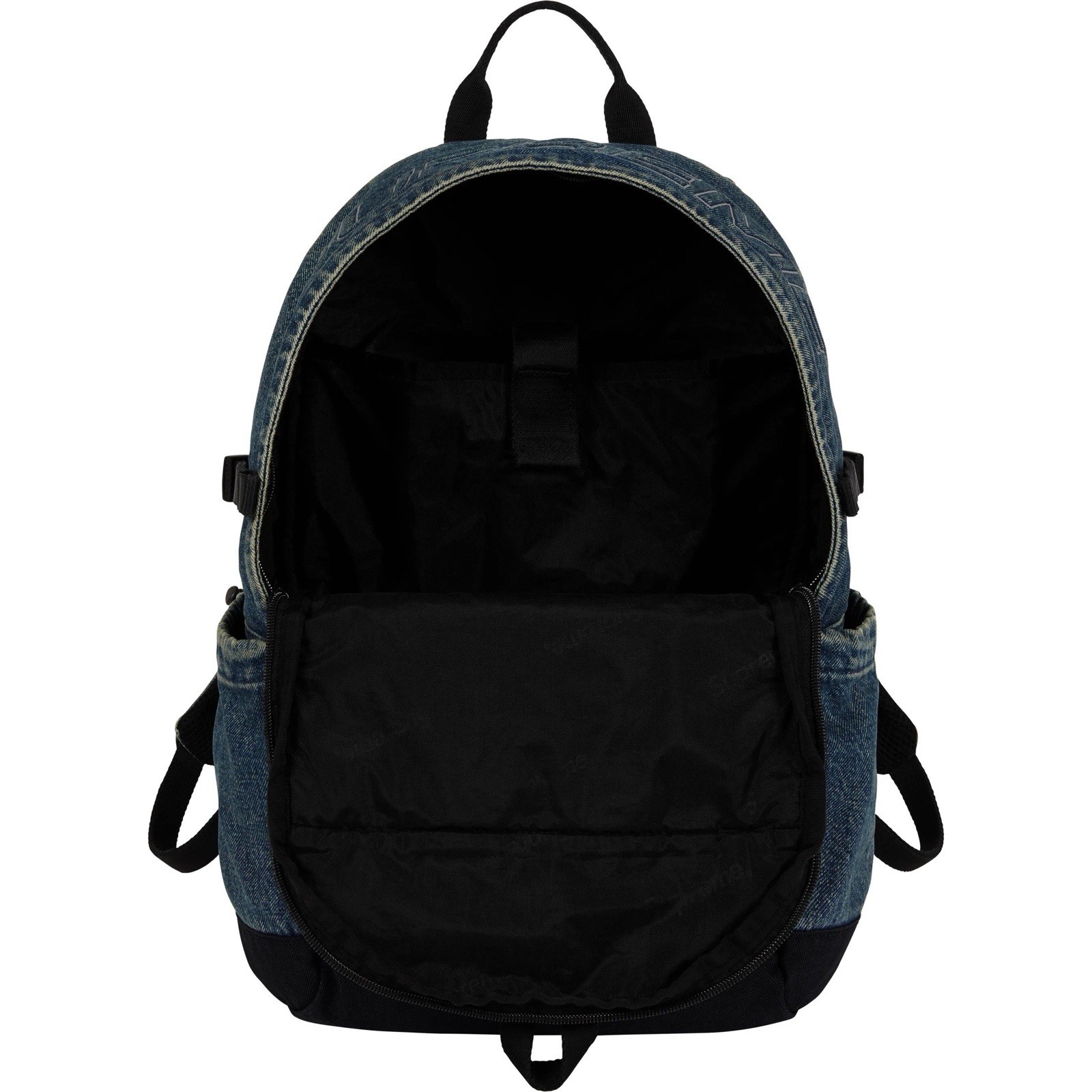 Supreme Denim Backpack Washed Indigo Reflective Logo Water Resistant Cordura NEW