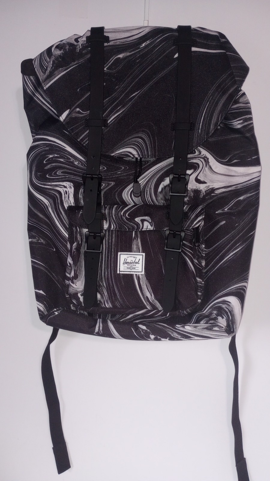 Herschel Supply Co Paint Pour Black White Backpack 17 in