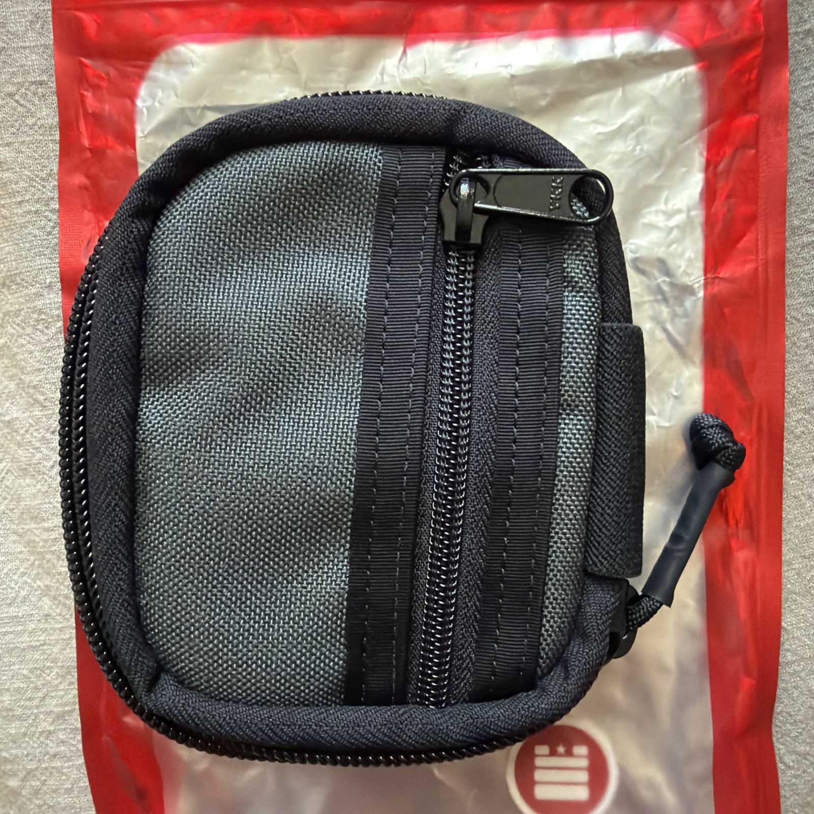 Garage Built Gear Mighty Pouch + Gray & Red Cordura Brand New