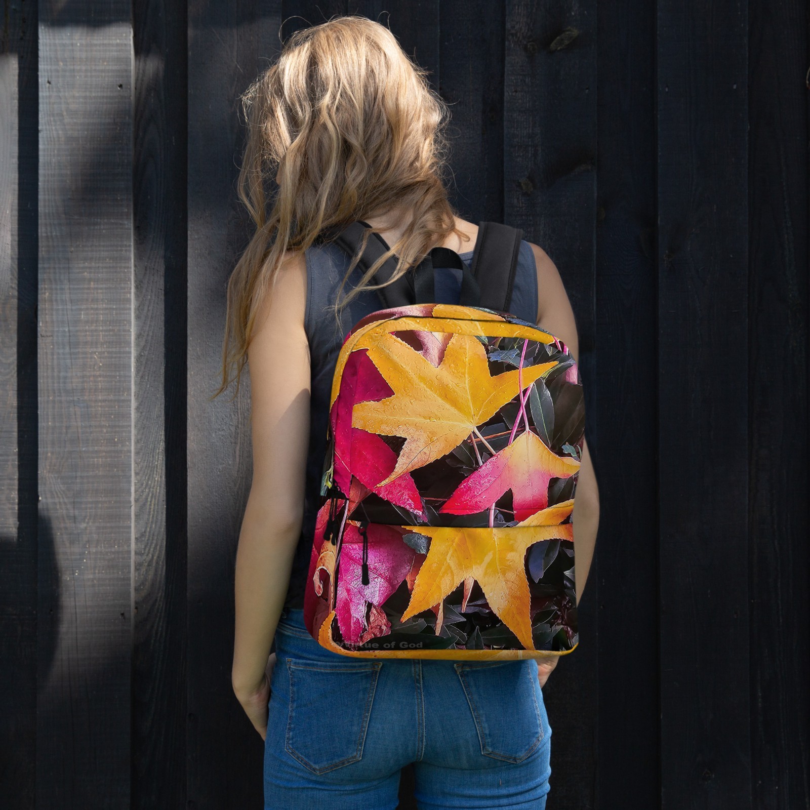 Vibrant Foliage Print 16″ Backpack Waterproof | Authentic Nature Photography