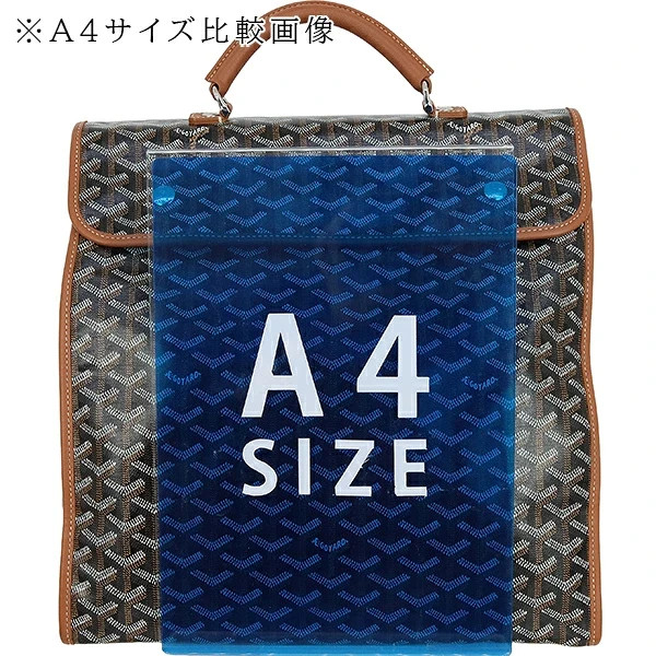 GOYARD Saint Leger Herringbone Goyardine canvas Backpack Black Brown Men