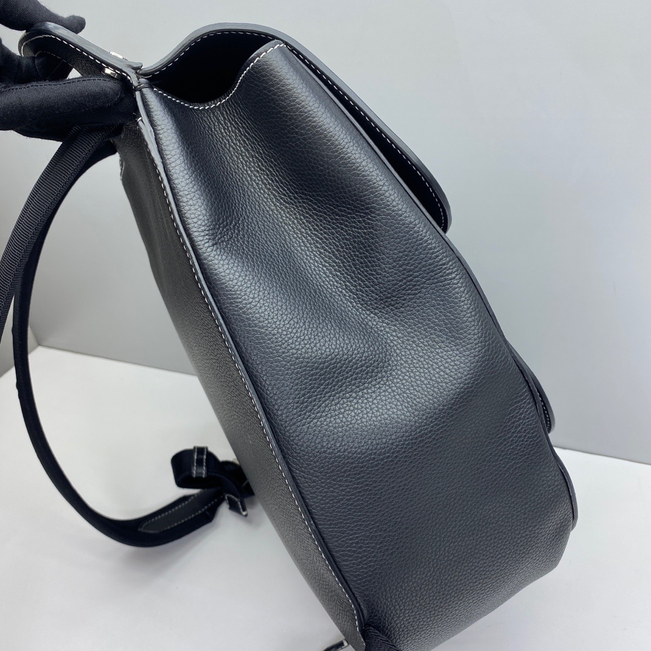 Dior Pre-Owned Authentic Gallop Black Leather Backpack 40x28x12cm