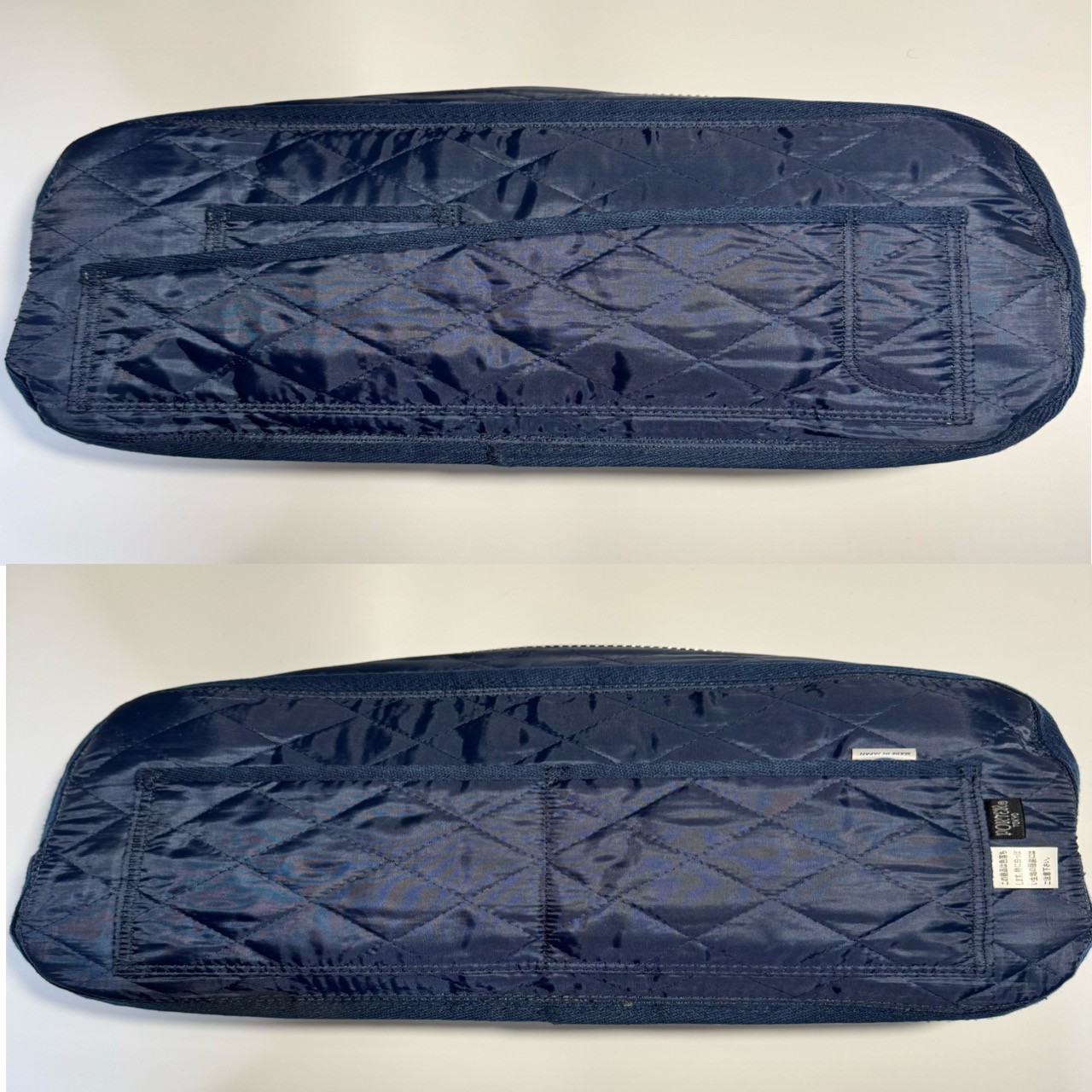 PORTER Deeper Boston Bag Gray Denim Quilted Yoshida Japan